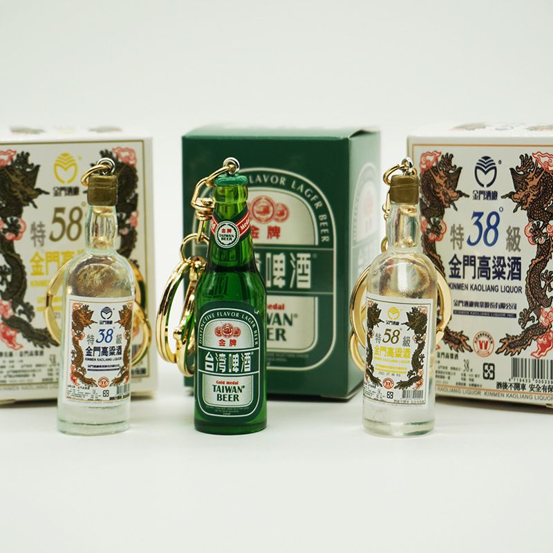 【迷你台系列】台灣酒飲保力達飲品可愛鑰匙圈